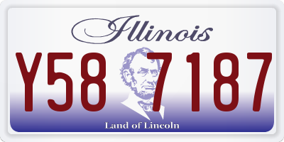 IL license plate Y587187