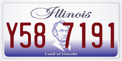 IL license plate Y587191