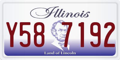 IL license plate Y587192