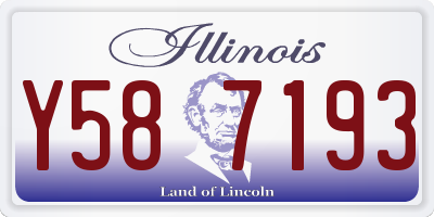 IL license plate Y587193