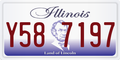 IL license plate Y587197