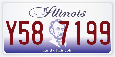 IL license plate Y587199