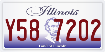 IL license plate Y587202