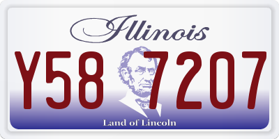 IL license plate Y587207