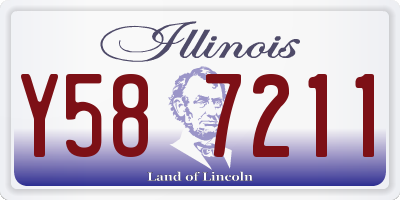 IL license plate Y587211
