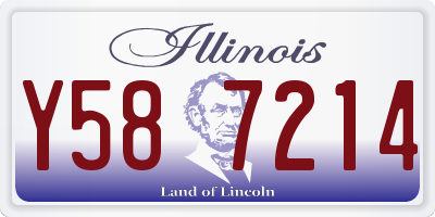 IL license plate Y587214