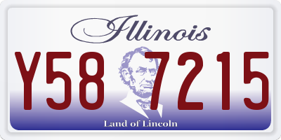 IL license plate Y587215