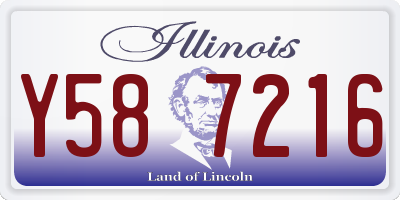 IL license plate Y587216