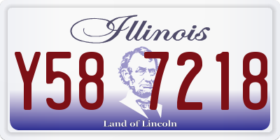IL license plate Y587218