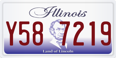 IL license plate Y587219