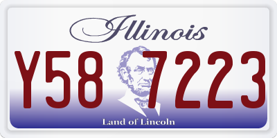 IL license plate Y587223