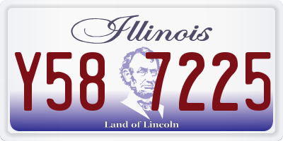 IL license plate Y587225