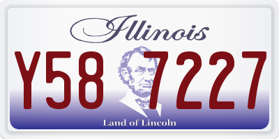 IL license plate Y587227