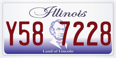 IL license plate Y587228