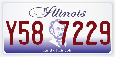 IL license plate Y587229