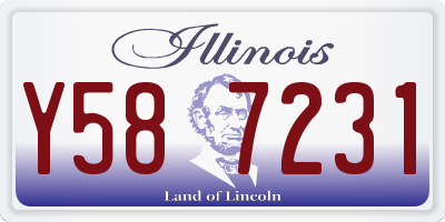 IL license plate Y587231