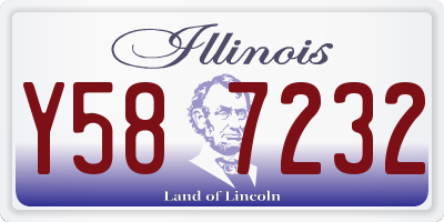 IL license plate Y587232