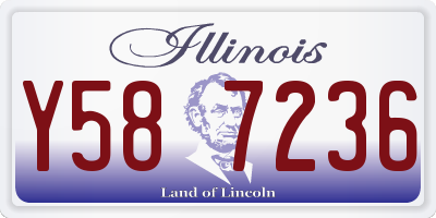 IL license plate Y587236