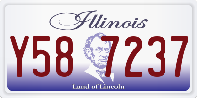 IL license plate Y587237
