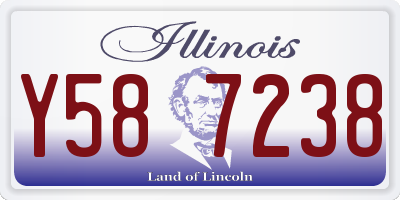 IL license plate Y587238