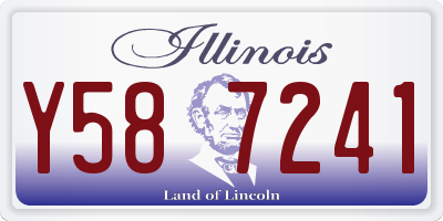 IL license plate Y587241