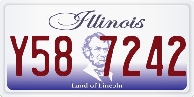 IL license plate Y587242