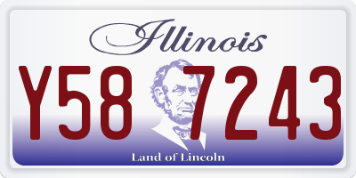 IL license plate Y587243