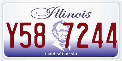 IL license plate Y587244