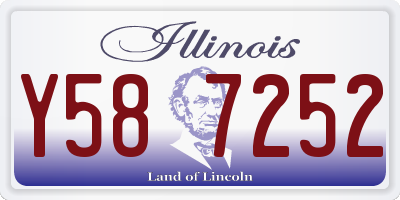 IL license plate Y587252