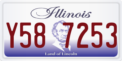 IL license plate Y587253