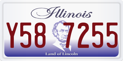IL license plate Y587255