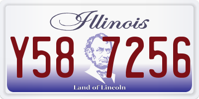 IL license plate Y587256