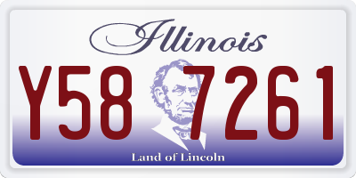 IL license plate Y587261