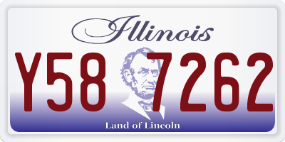 IL license plate Y587262