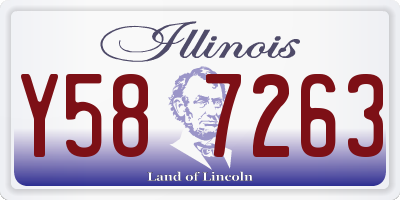IL license plate Y587263
