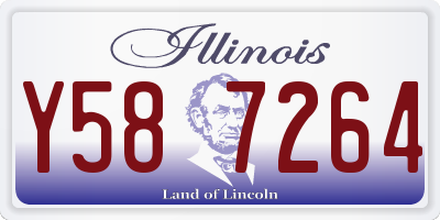 IL license plate Y587264