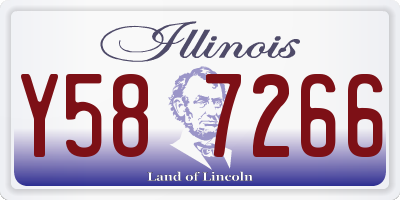 IL license plate Y587266