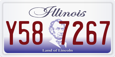 IL license plate Y587267