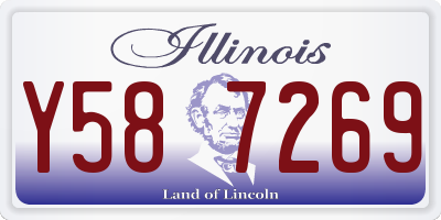IL license plate Y587269
