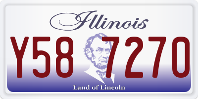 IL license plate Y587270