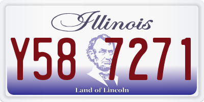 IL license plate Y587271