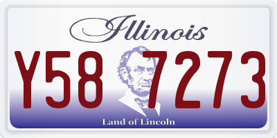 IL license plate Y587273