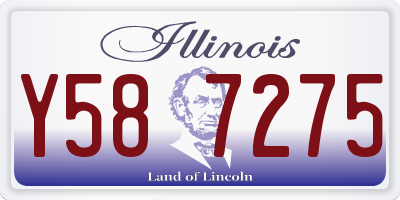 IL license plate Y587275