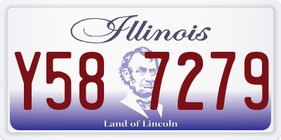 IL license plate Y587279