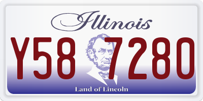IL license plate Y587280