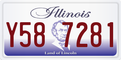 IL license plate Y587281