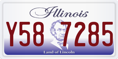 IL license plate Y587285