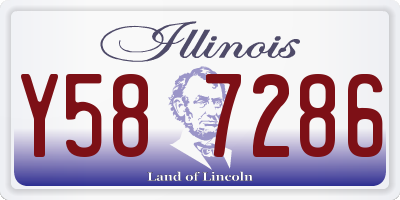 IL license plate Y587286