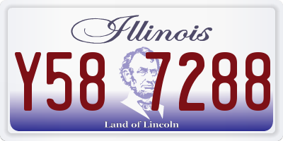 IL license plate Y587288