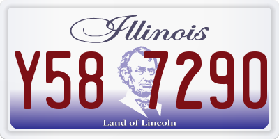 IL license plate Y587290